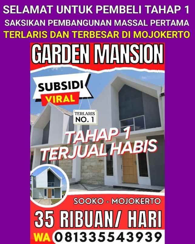 rumah mojokerto viral terjual ratusan unit subsidi