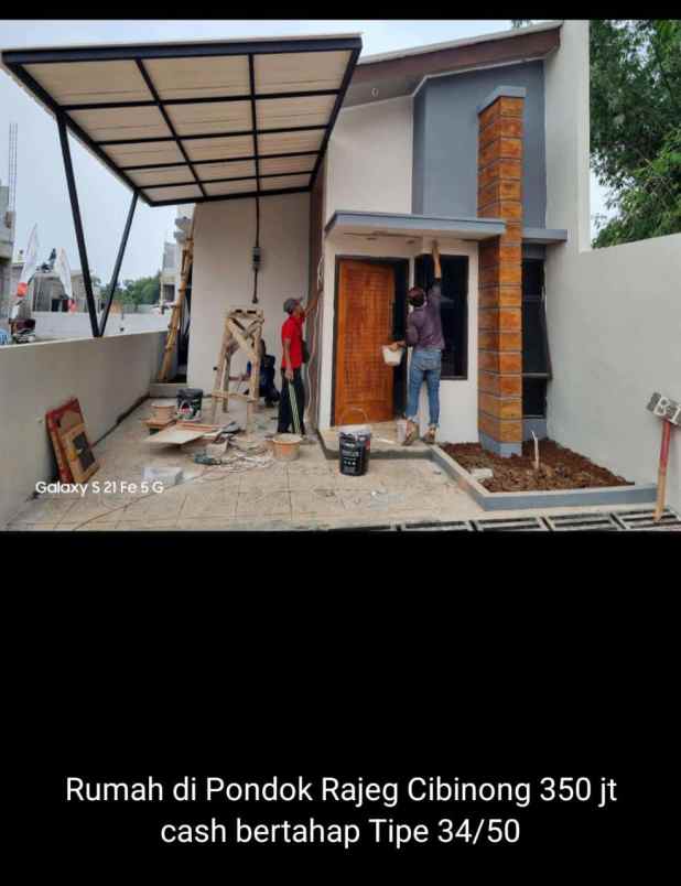rumah murah di pondok rajeg cibinong 350 jt cash leni