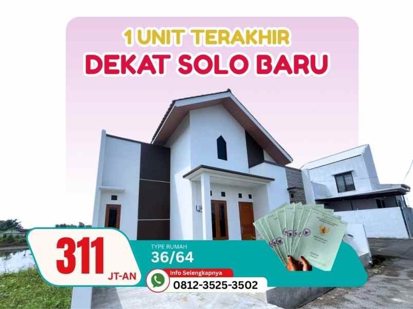 rumah shm di menuran baki sukoharjo