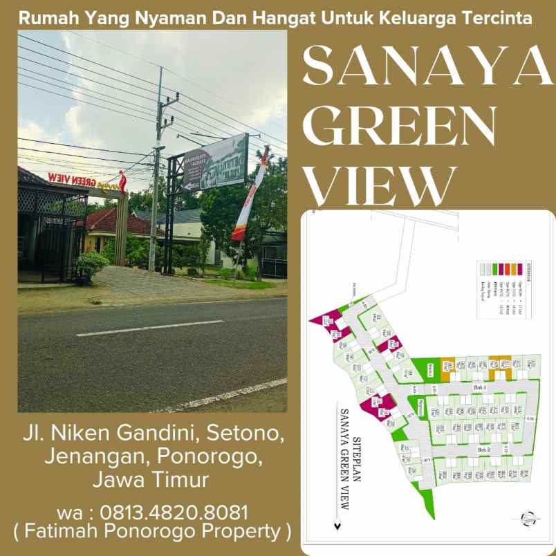 rumah syariah nyaman dan asri 2 lantai di ponorogo