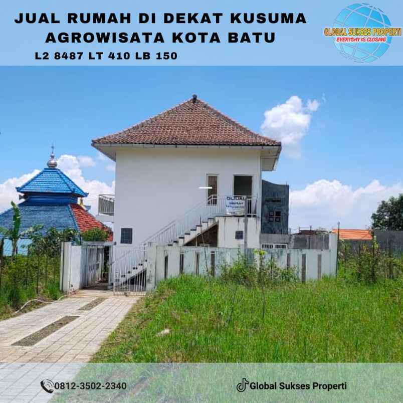 rumah villa luas murah super strategis di kota batu
