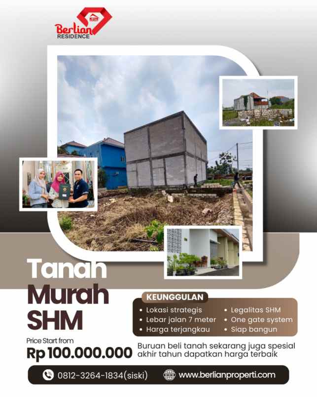 spesial akhir tahun tanah shm harga sangat terjangkau