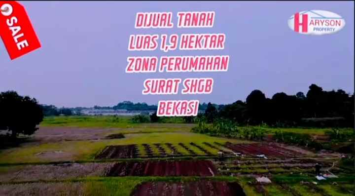 tanah 1 9 hektar setu kab bekasi