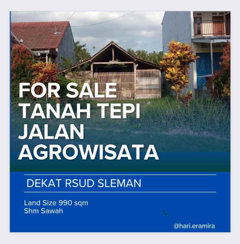 tanah di jalan magelang km 14 belakang rsud sleman