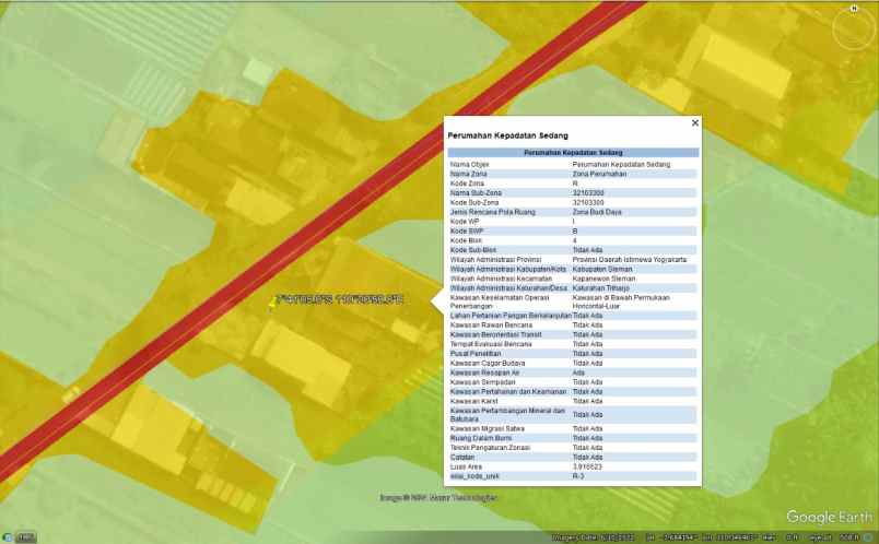 tanah di jalan magelang km 14 belakang rsud sleman
