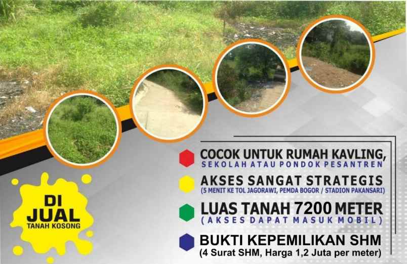 tanah dijual dibawah pasaran