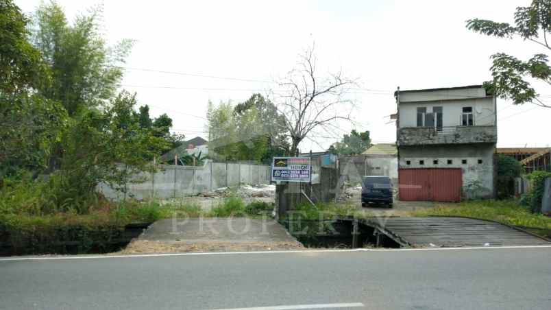 tanah kavling strategis jalan raya utama akses ramai