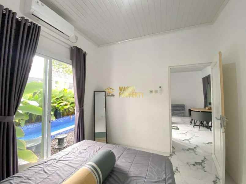 villa private pool di berbah sleman fully furnish