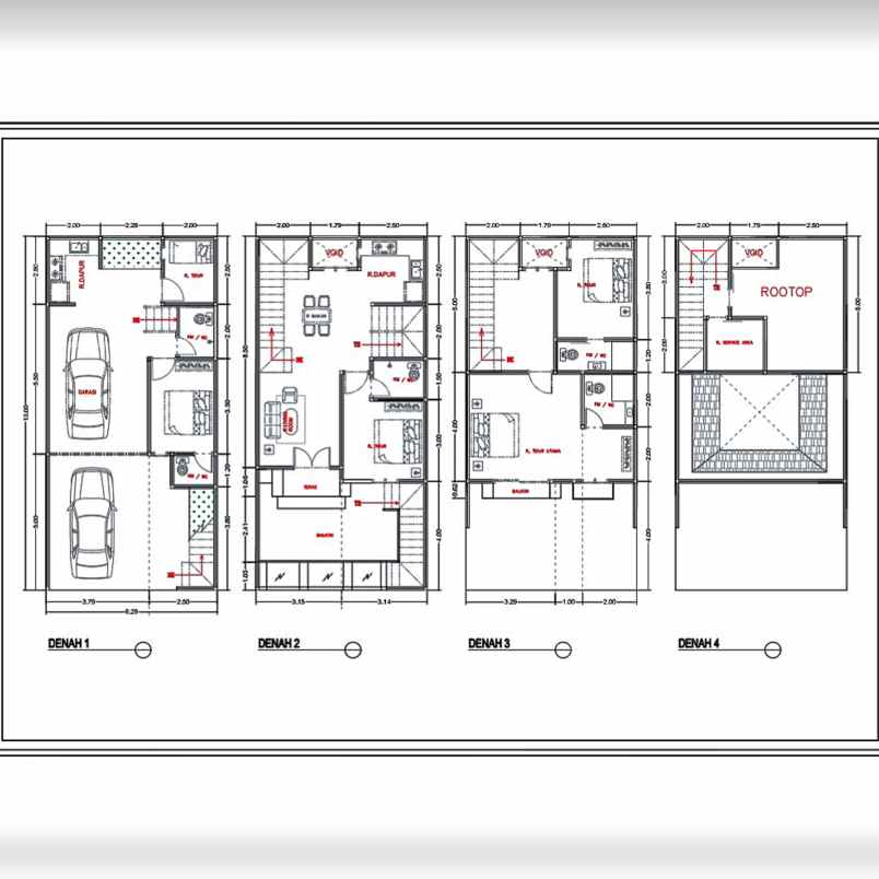 3 lantai rooftop at jagakarsa jaksel