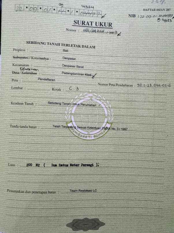 dijual 2 are jl gunung talang padangsambian denpasar