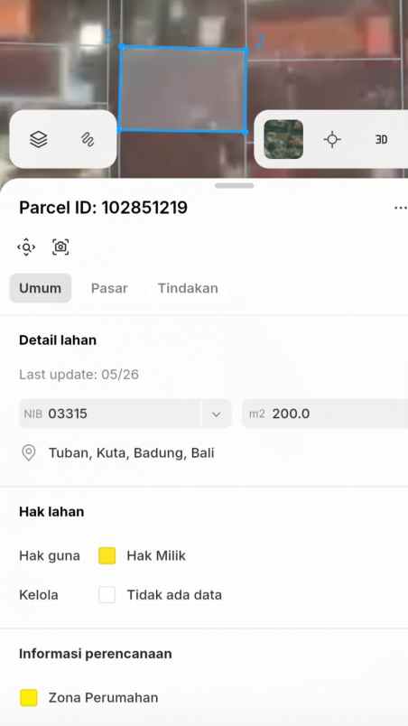 dijual 2 are jl nusantara oleh krisna tuban kuta