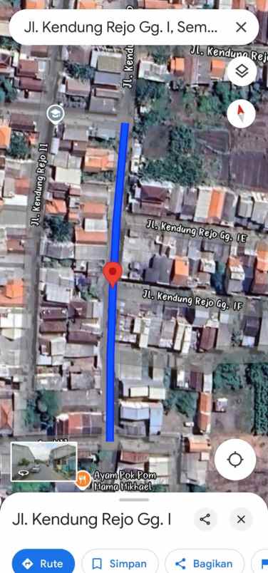 dijual kost jl kendung rejo gg 1 no 7