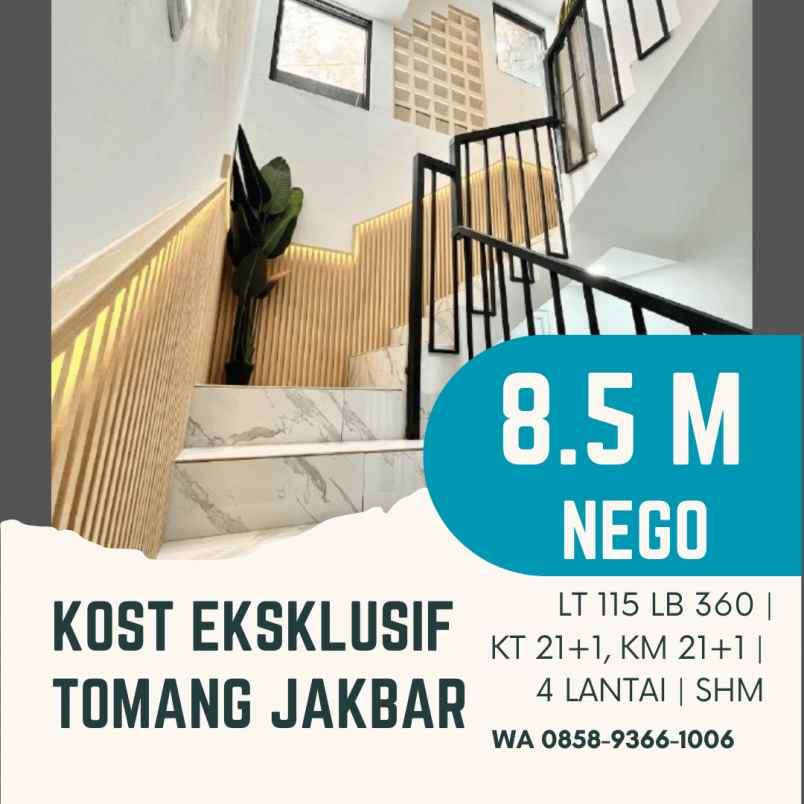 dijual kost tomang
