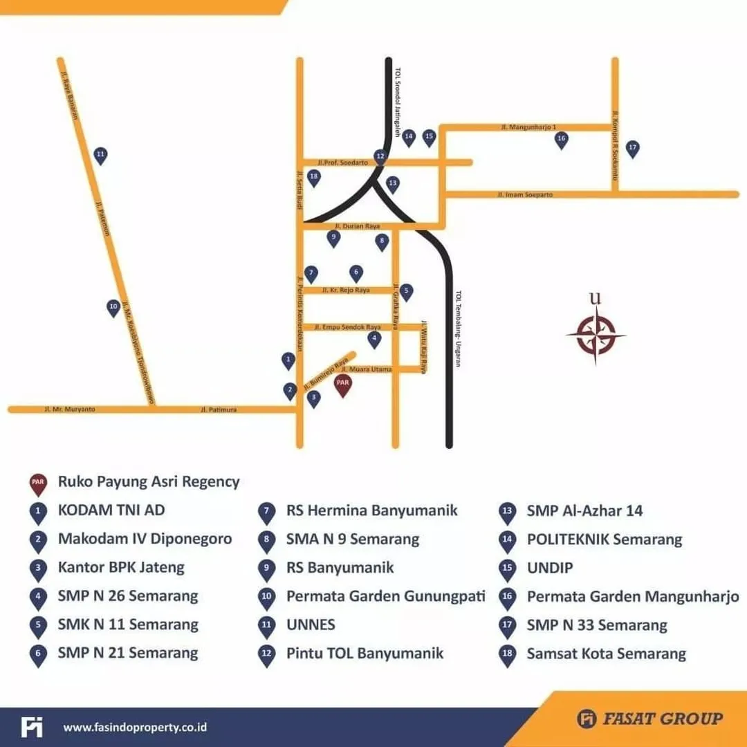 dijual ruko gudang kantor pudak payung asri