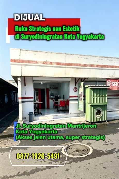 dijual ruko gudang kantor suryodiningratan