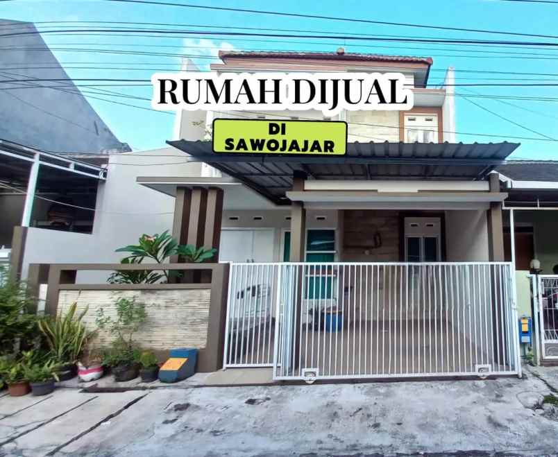 dijual rumah 2 lantai elegan lokasi sawojajar
