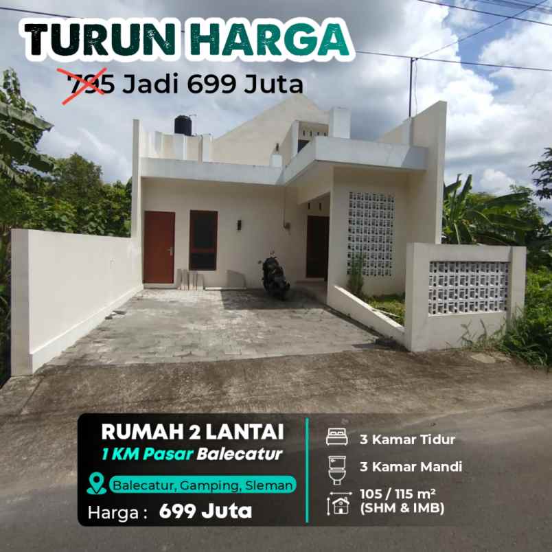 dijual rumah balecatur