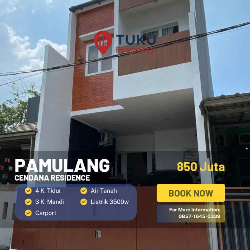 dijual rumah cendana residence pamulang