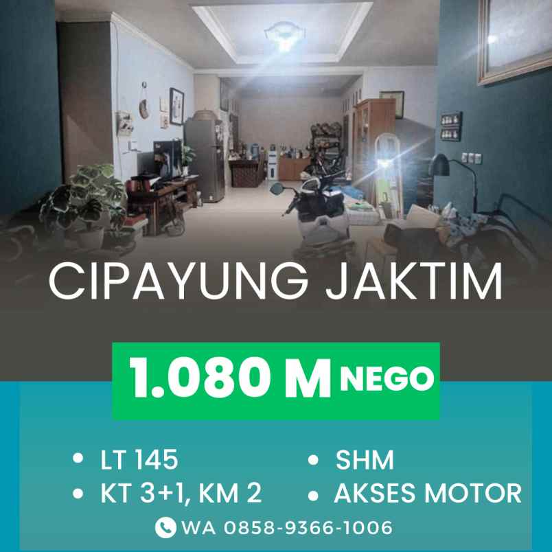 dijual rumah cipayung