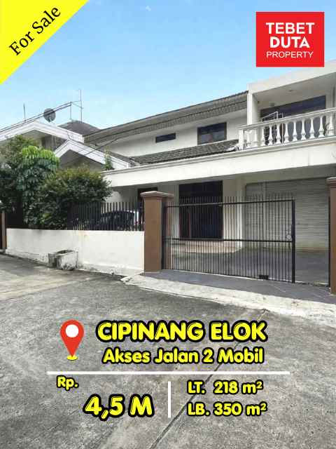 dijual rumah cipinang elok