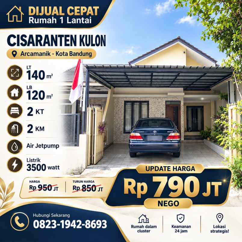 dijual rumah cisaranten kulon