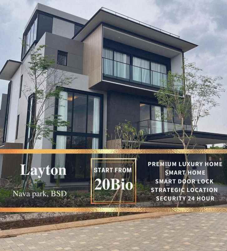dijual rumah cluster layton nava park