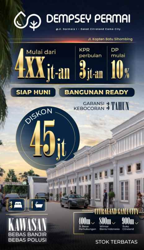 dijual rumah jalan alumunium 1 krakatau
