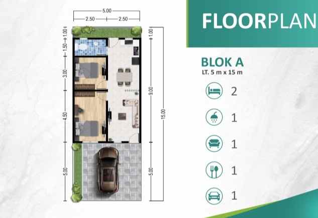 dijual rumah jalan alumunium 1 krakatau