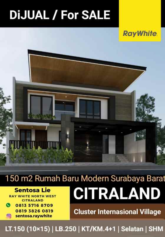 dijual rumah jalan internasional village