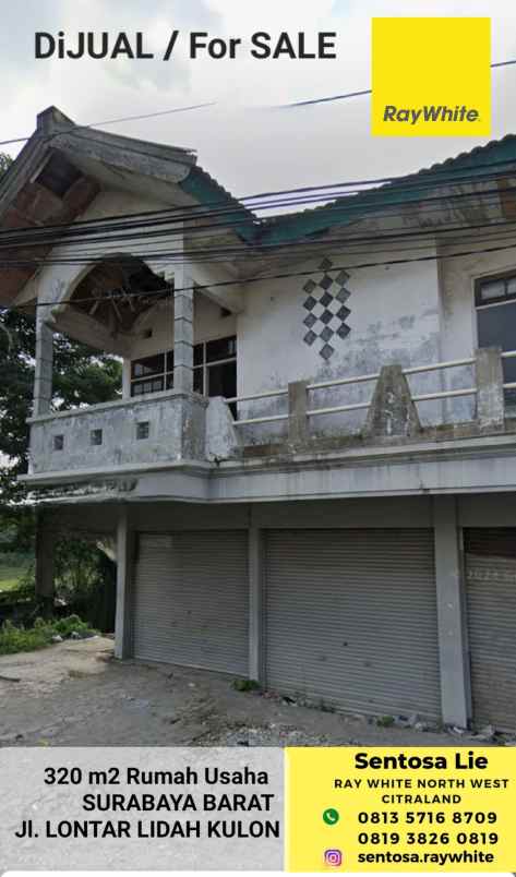 dijual rumah jalan lontar lidah kulon