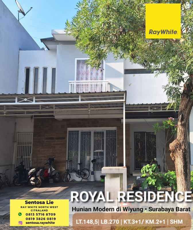 dijual rumah jalan royal residence