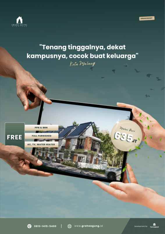 dijual rumah jl chili joyogrand blok