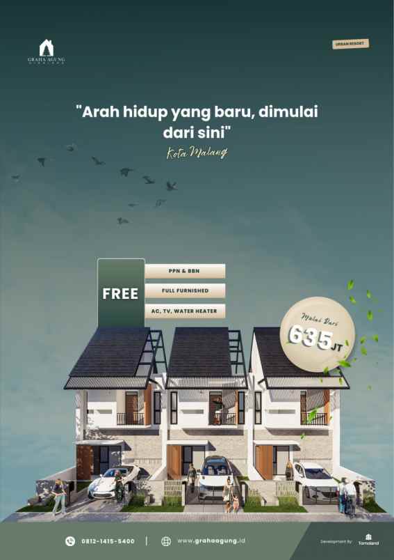 dijual rumah jl chili joyogrand blok