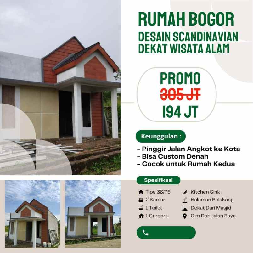 dijual rumah jl cikampak bojongrangkas