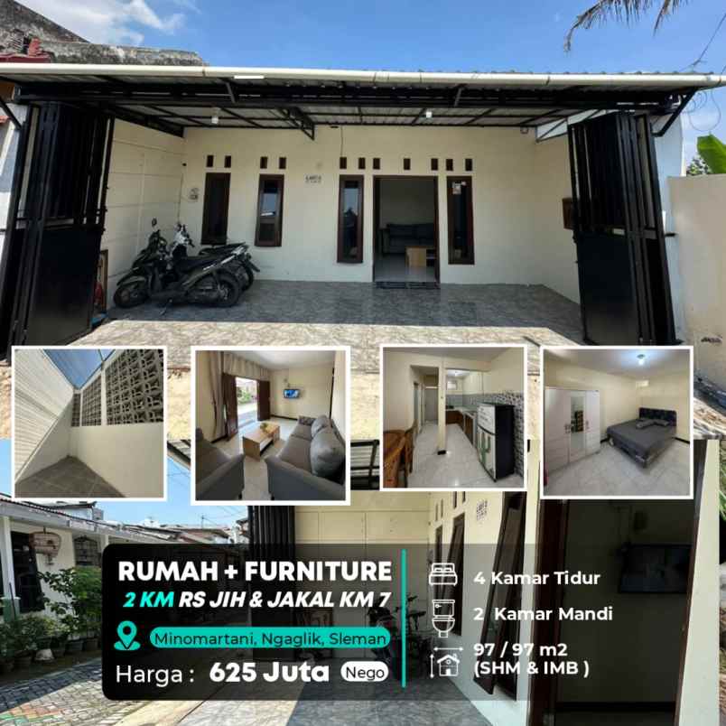 dijual rumah jl kaliurang km 7