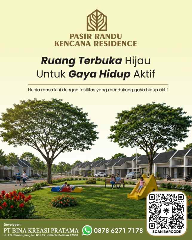 dijual rumah jl pasir randu serang baru