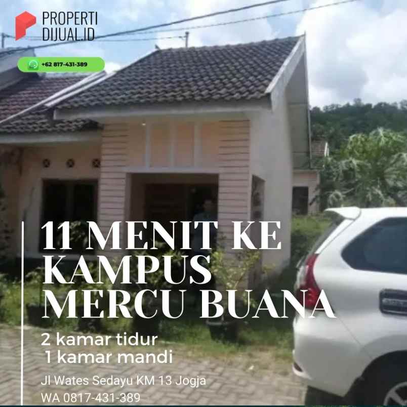 dijual rumah jl wates sedayu jogja