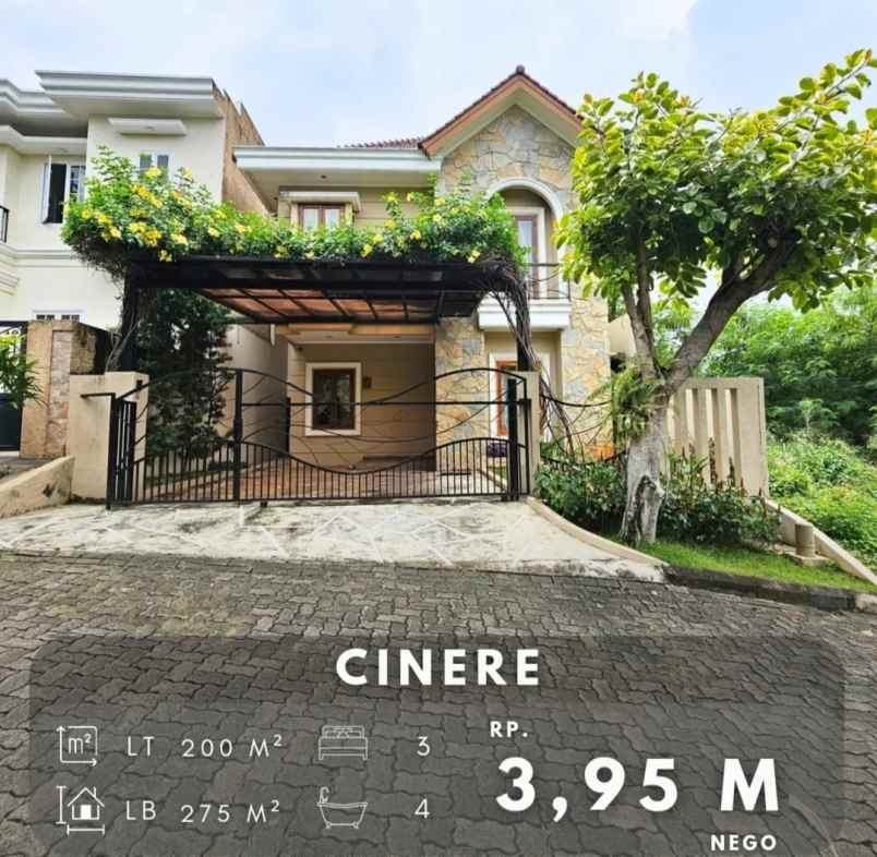 dijual rumah komplek mewah vila cinere