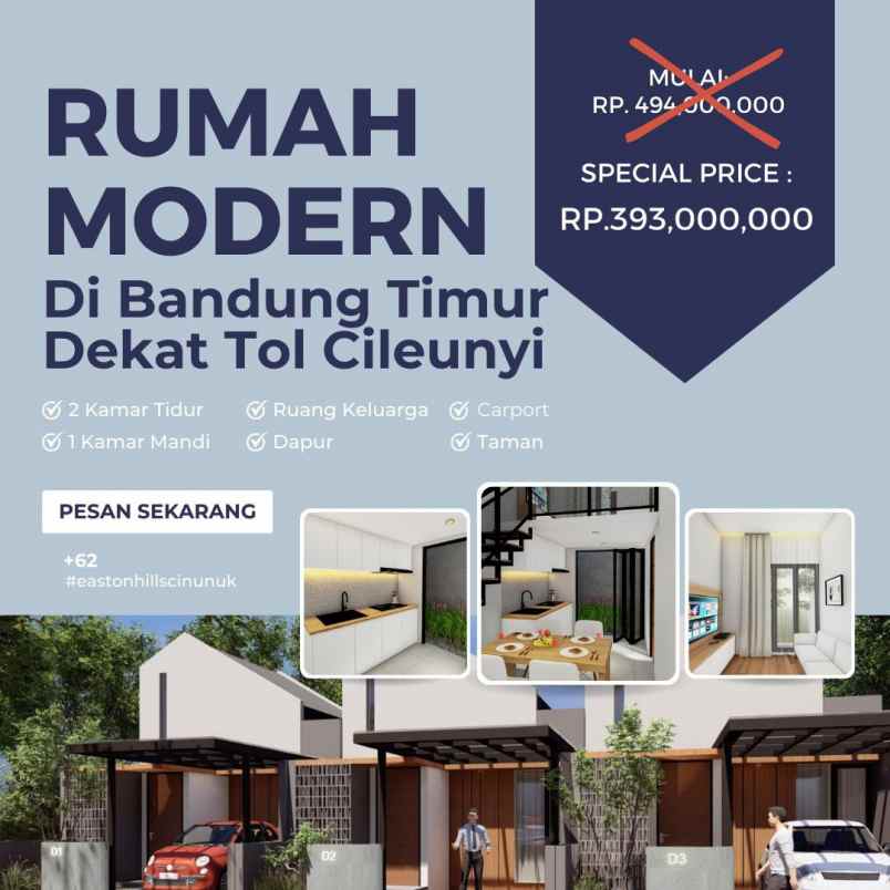 dijual rumah lokasi easton hills
