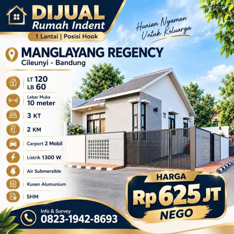 dijual rumah manglayang regency