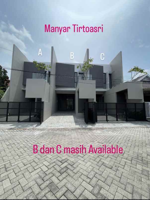 dijual rumah manyar tirtoasri