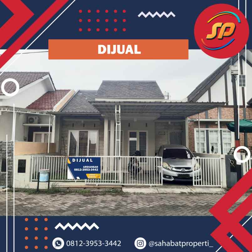 dijual rumah minimalis di kebonsari jl teuku umar