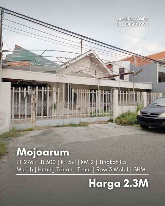 dijual rumah mojoarum