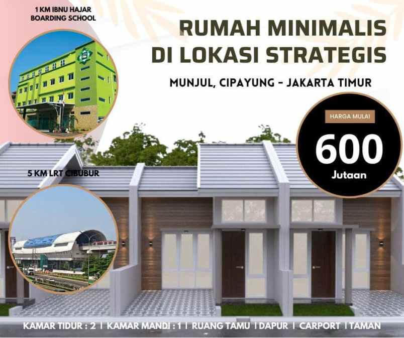 dijual rumah munjul