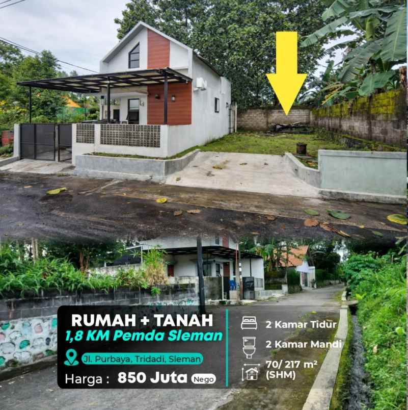 dijual rumah pemda sleman