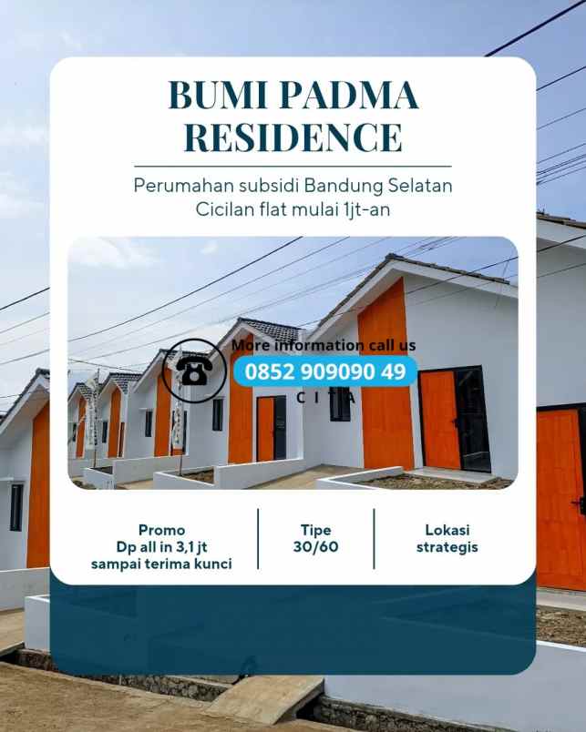 dijual rumah perumahan bumi padma