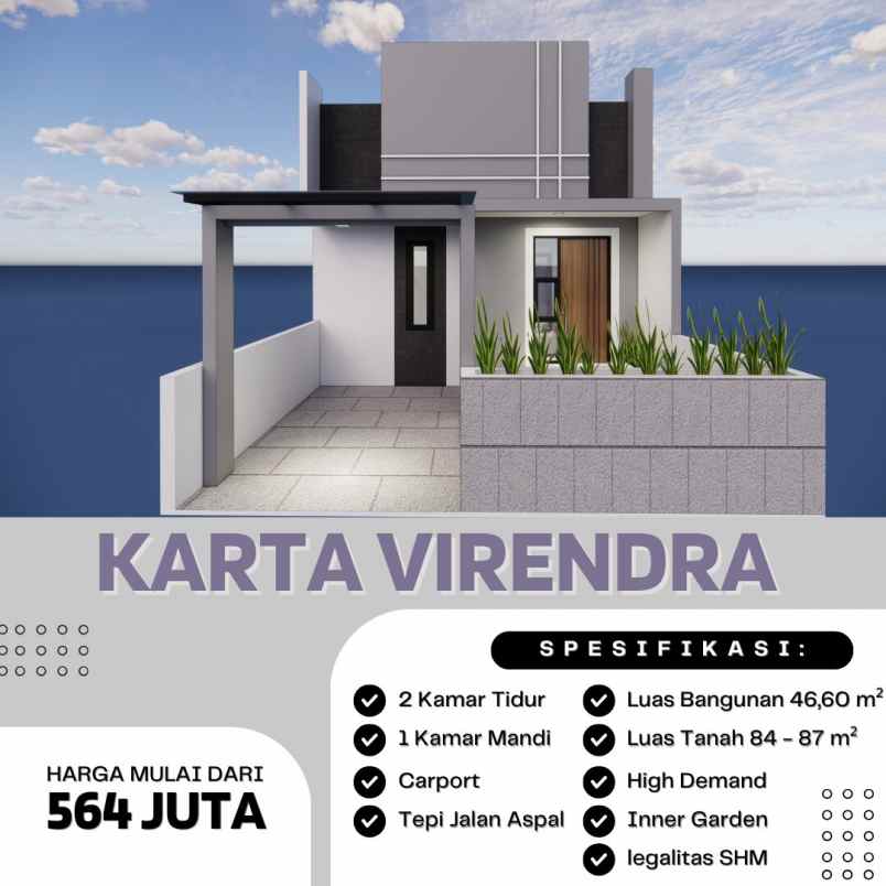 dijual rumah perumahan virendra berbah