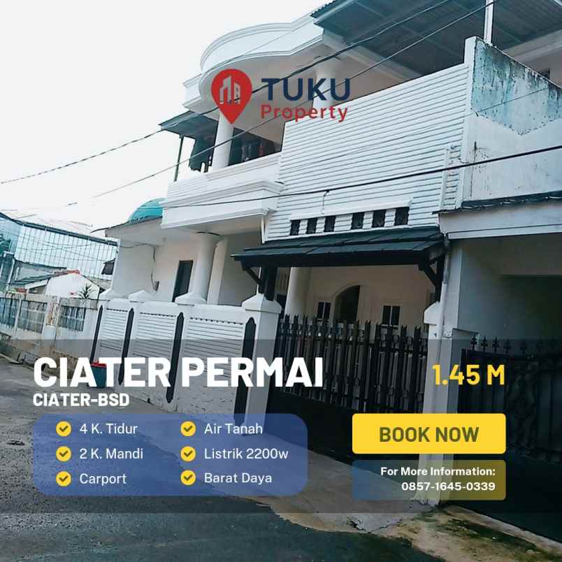 dijual rumah rapih sudah dicat ulang