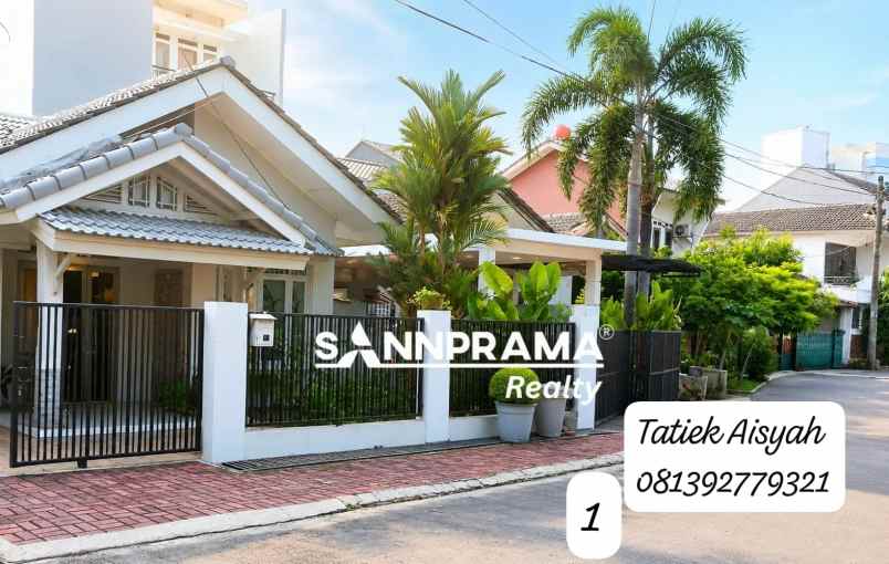 dijual rumah second dalam komplek villa bintaro indah