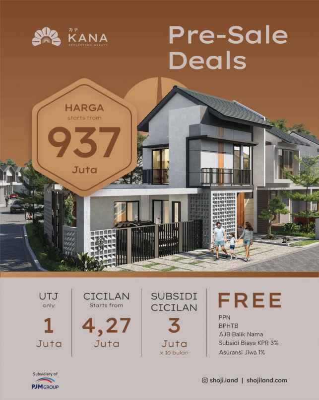 dijual rumah shoji land kana